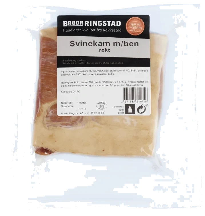 Svinekam m/Ben Røkt Ca1kg Brødr Ringstad