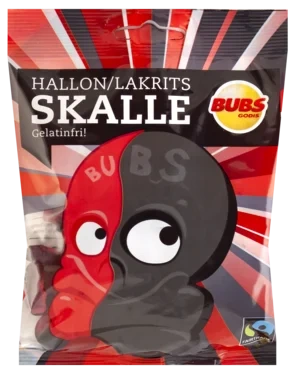 Hallon lakris skalle 90 g i pose Bubs