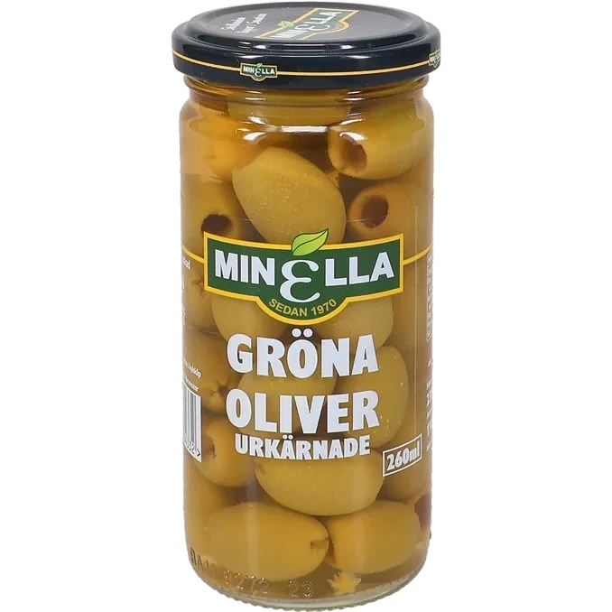 Gröna Oliver Urkärnade