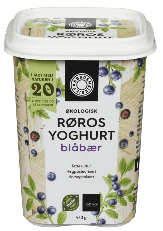 Øko Røros Yoghurt Blåbær