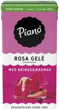 Piano Gelé Bringebærsmak uten 1/2l Tine