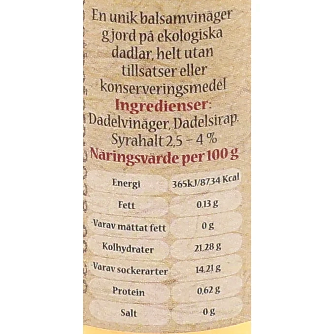 Dadelbalsamvinäger