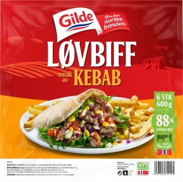 Løvbiff Kebab 600g Fr Enh