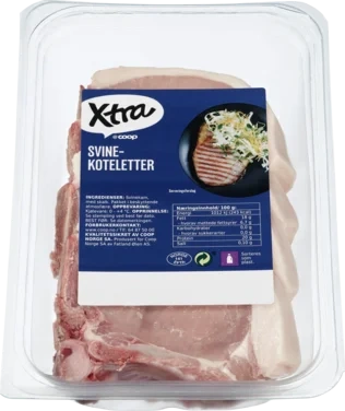 X-tra Svinekoteletter Ca 800g Vv