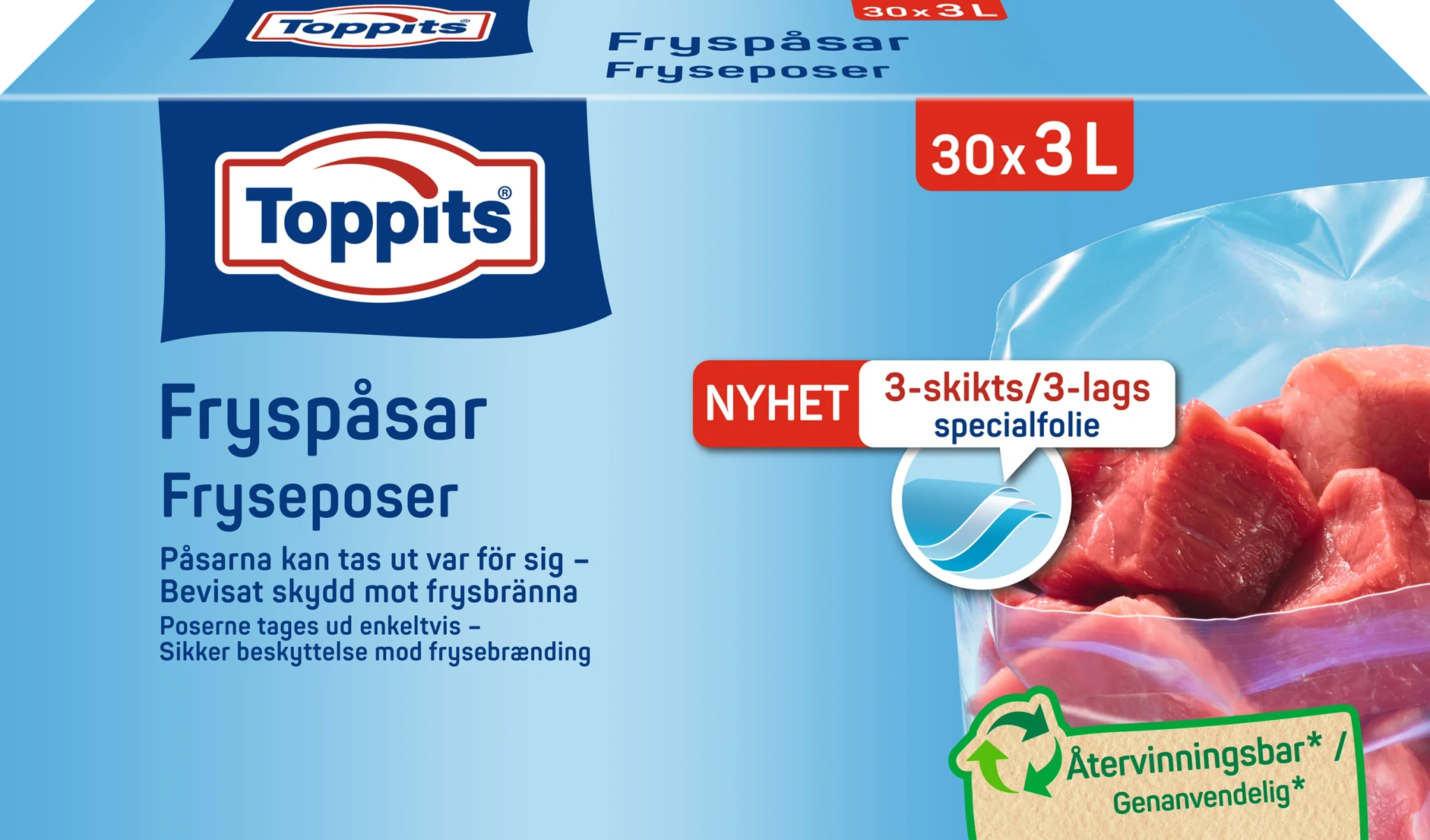 Fryspåsar 3 liter