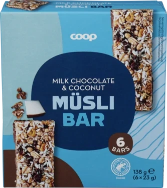 Muesli Bar, Choco Coconut 6. Pack