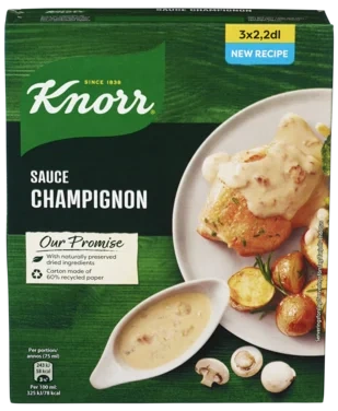 Knorr Sjampinjong Saus 3pk 3x36g