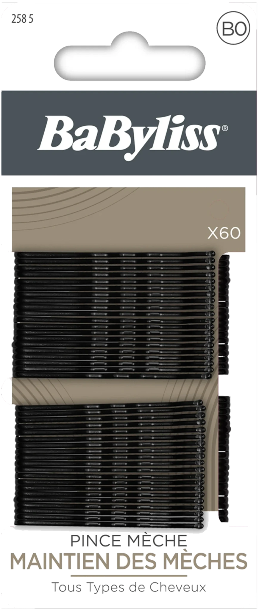 Hårnål Svart 60-pack