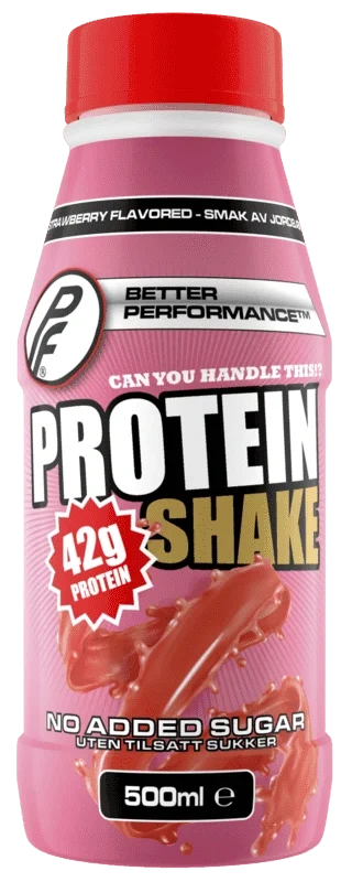 Proteinfabrikken Proteinshke smak av Jordbær 500ml