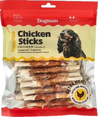 Tyggepinner Kylling 25pk Dogman