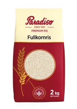 Fullkornsris Brun Parboiled 2kg Paradiso