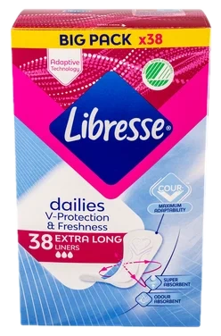 Libresse Truseinnlegg Extra Long 38pk