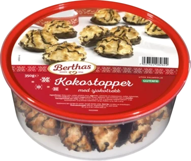 Kokostopper med Sjokolade 350 g