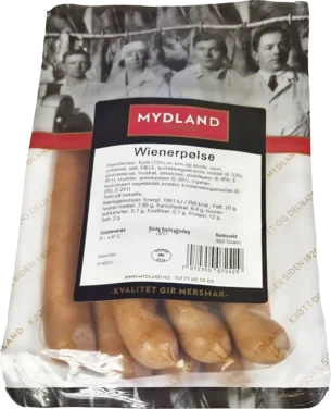 Wienerpølse 400g Mydland