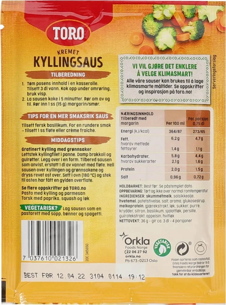 Kremet kyllingsaus