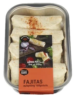 Wrap Fajitas Kylling 160g 4 stk