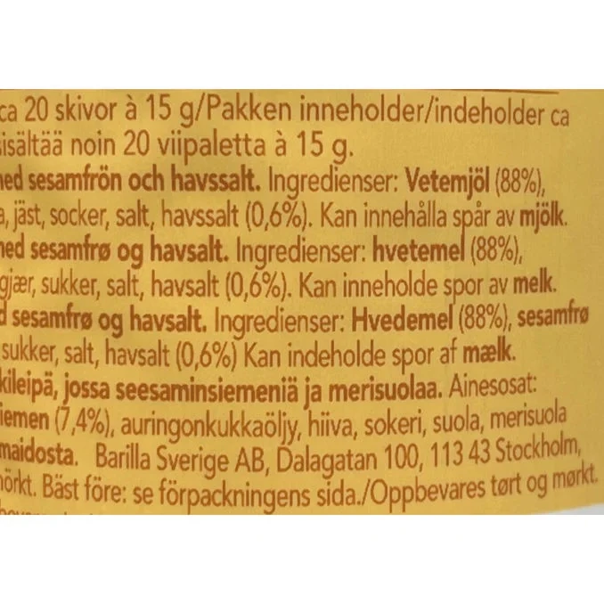 Knäckebröd Sesam & Havssalt