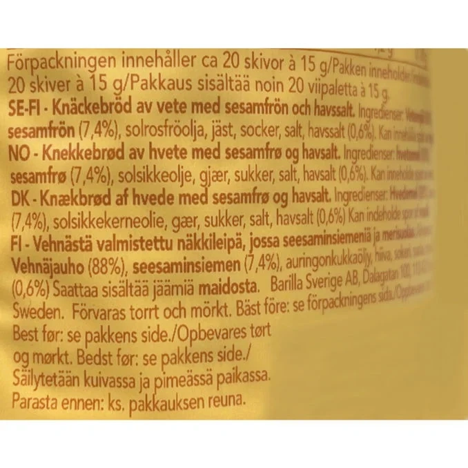 Knäckebröd Sesam & Havssalt