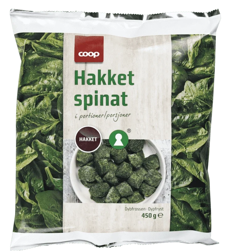 Coop Hakket Spinat 450g