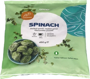 Chopped spinach