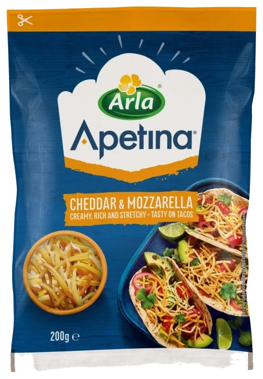 Apetina Cheddar & Mozzarella 200g