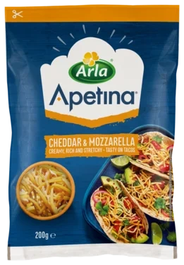 Apetina Cheddar & Mozzarella 200g
