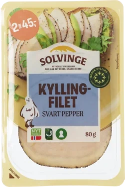 Kyllingfilet Svart Pepper 80g Solvinge