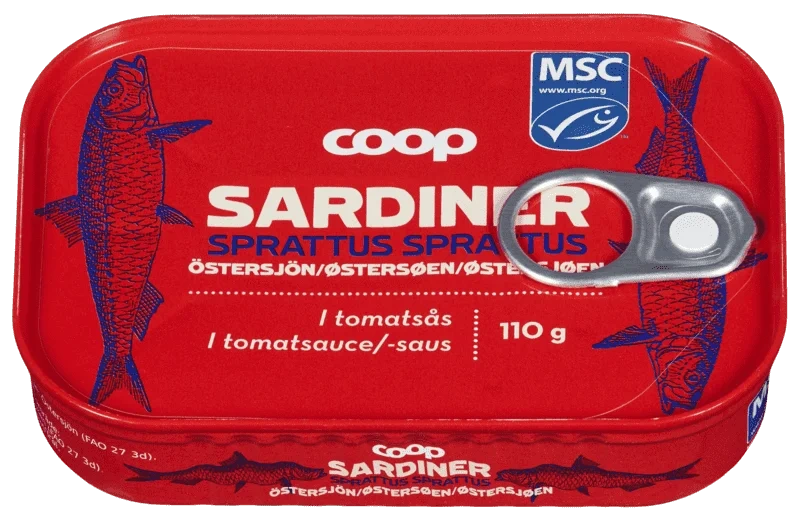 Coop Sardiner i Tomat 110g
