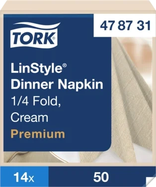 Tork Linstyle Middagsserviett 4f Industrielt Komposterbar