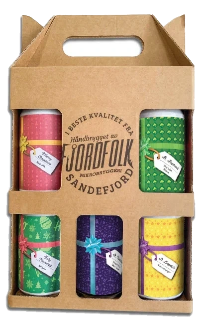 Juleøl Mix 2022 0,33lx6 boks Fjordfolk