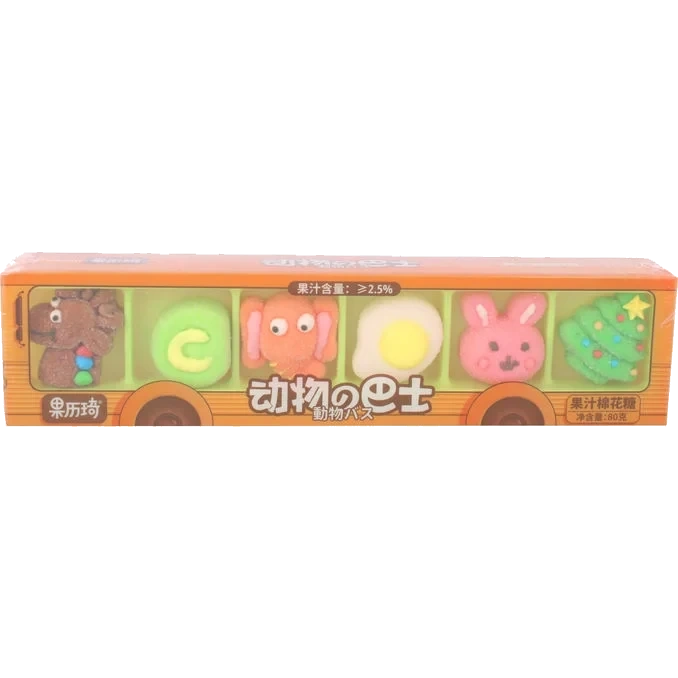 Marshmallow Forest Animals Bus
