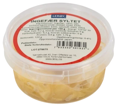Ingefær Syltet Beger 120g Lille Asia