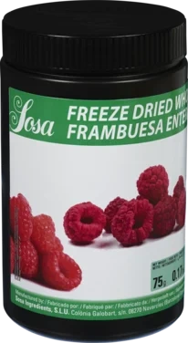 Bringebær Hele Frysetørket 75g Sosa