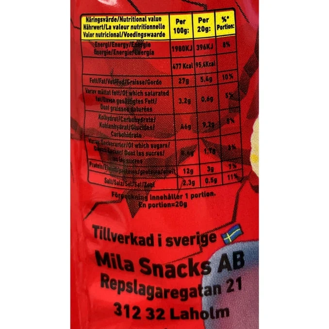 Majssnacks Ketchup