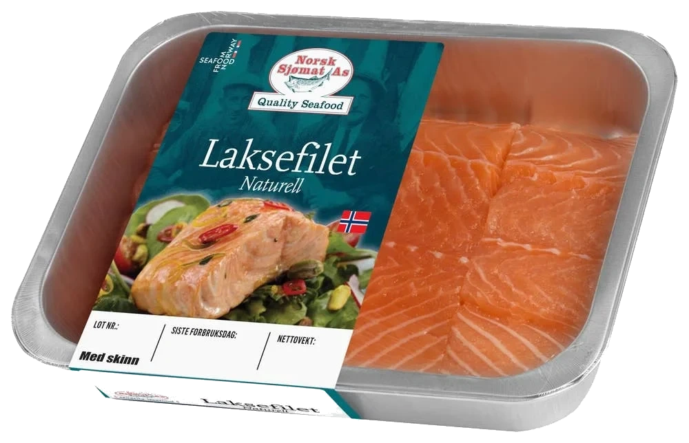 Laksefilet med skinn