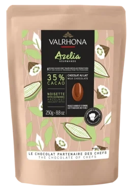 Melkesjokolade 35% Hasselnøtt "azelia" Hjemmebaking 250g Valrhona