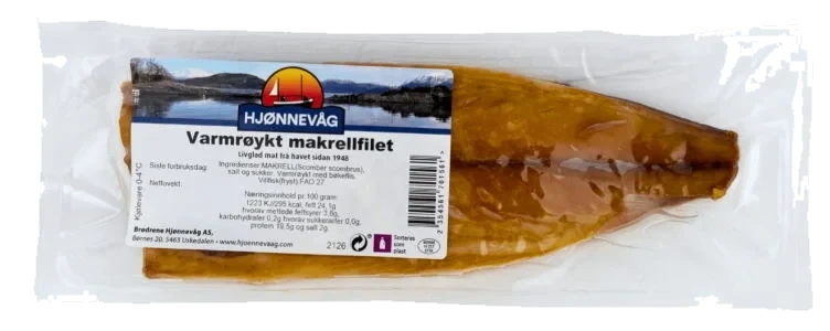 Makrellfilet Varmrøkt Ca150g Hjønnevåg