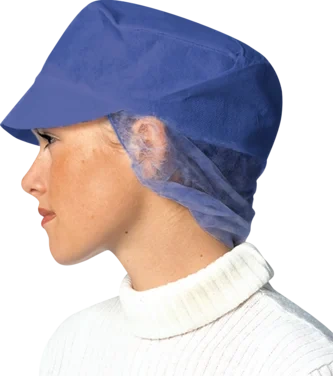 Luer (snood Cap) med Skjerm av Ikke-vevd Polypropylen