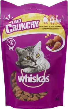 Trio Crunchy Kattegodbiter med Fjærfe