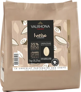 Hvit Sjokolade 35% Ivoire1kg Valrhona