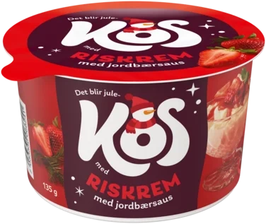 Kos Riskrem med Jordbærsaus 135g