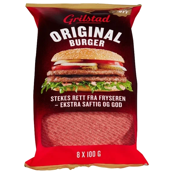 Hamburger 8*100g Grilstad