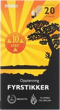 Nittedals Opptenningsfyrstikker 20stk