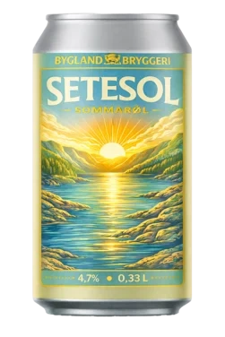 Setesol Sommerøl 0,33l bx Bygland Bryggeri