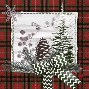 Serviett 3l33cm Naturally Winter 250pk