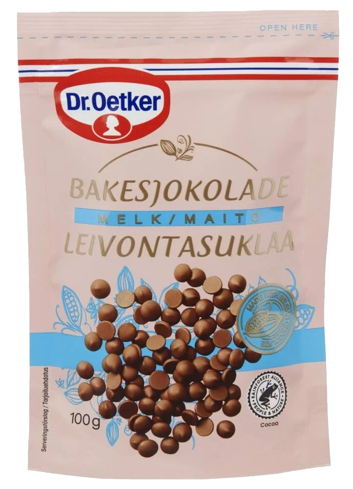 Bakesjokolade lys 100 g