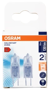 Lyspære Stekeovn 10w 12v G4 2pk Osram