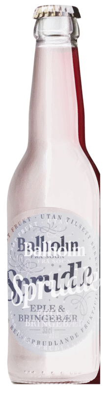 Sprudle Eple & Bringebær 0,33l Fl Balholm