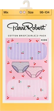Cotton Brief Kids Girl Lilac/Pink 110-116