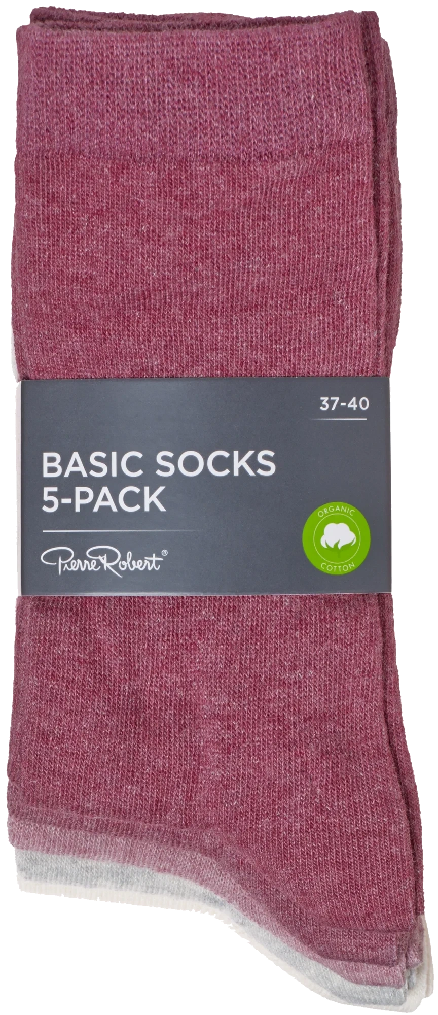 Basic Socks 37-40 5pk La Mote
